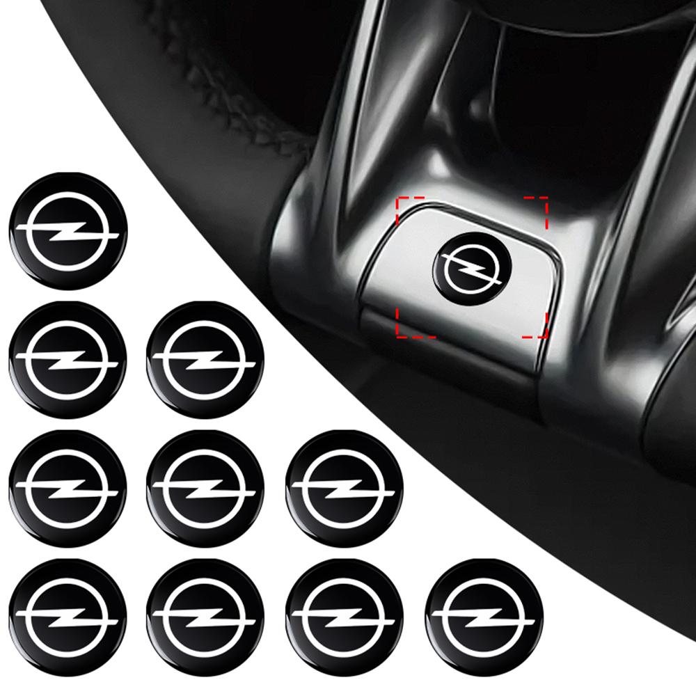 2/5/10/20pcs 14MM Car Remote Key Emblem Decoration Logo Stickers for Opel Astra H G Insignia Antara Ampera Mokka Zafira Corsa
