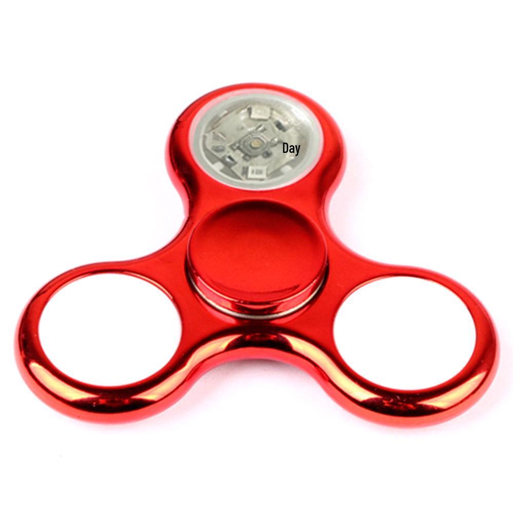Luminous Spiral Fingertip Gyroscope with Rainbow Lights - Dazzling Spin Toy