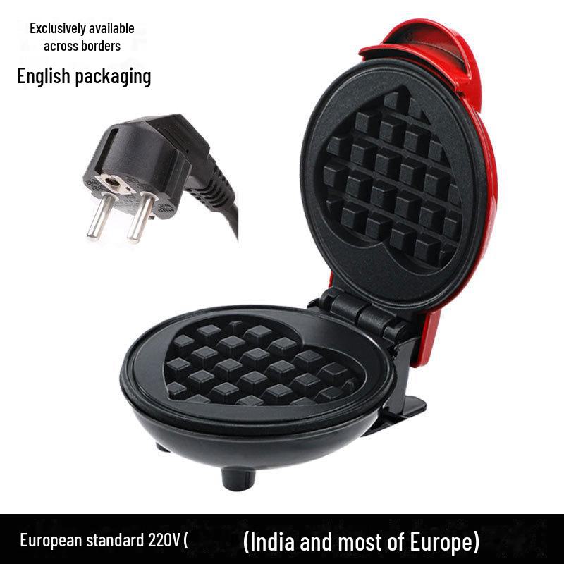 

Мини-вафельница для детей — стандарт Великобритании и Австралии heart shaped European regulation красный