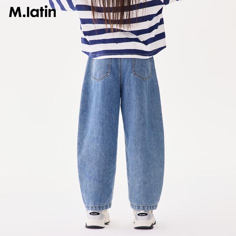 M.Latin Girls  Loose Fit Washed Denim Jeans M