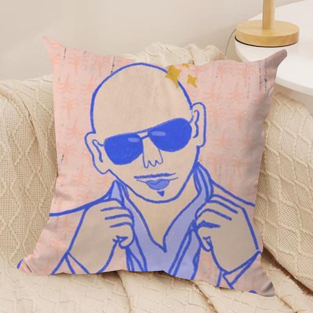 

Mr Worldwide PPitbull Cushion Cover Soft Plush Fabric DoubleSided Printed Sofa Cushion Cover for All Seasons Home Decor Gift 30x30cm