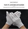 Pure Cotton Wear-Resistant Disposable White Gloves for Work and Etiquette