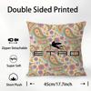 Design Classico E-Etro Federa Cuscino Tessuto Peluche Morbido Stampa Double Face Copricuscino Divano Copricuscini