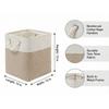 Imitation Linen Clothes Dirty Clothes Basket Foldable Portable Storage Box Multi Functional Storage Basket for Children's Toys Snacks Clothing Books