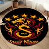 Galatasaray S Custom Name Round Area Rug,Carpet Rug for Living Room Bedroom Sofa Playroom Decor,Non-slip Floor Mat