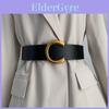 Stylish Black Wide Waist Belt For Women Perfect For Dresses And Sweaters