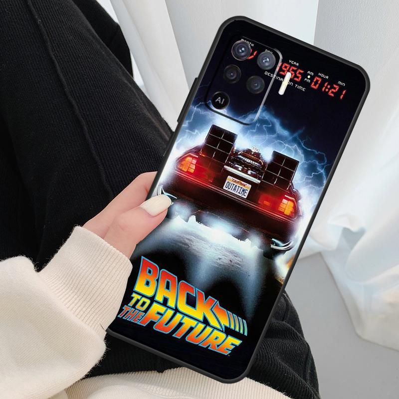 Back To The Future Time Machine Case For OPPO A54 A74 A94 A83 A91 A93 A5 A9 A31 A53 2020 A15 A52 A72 Find X5 X3 Pro Cover