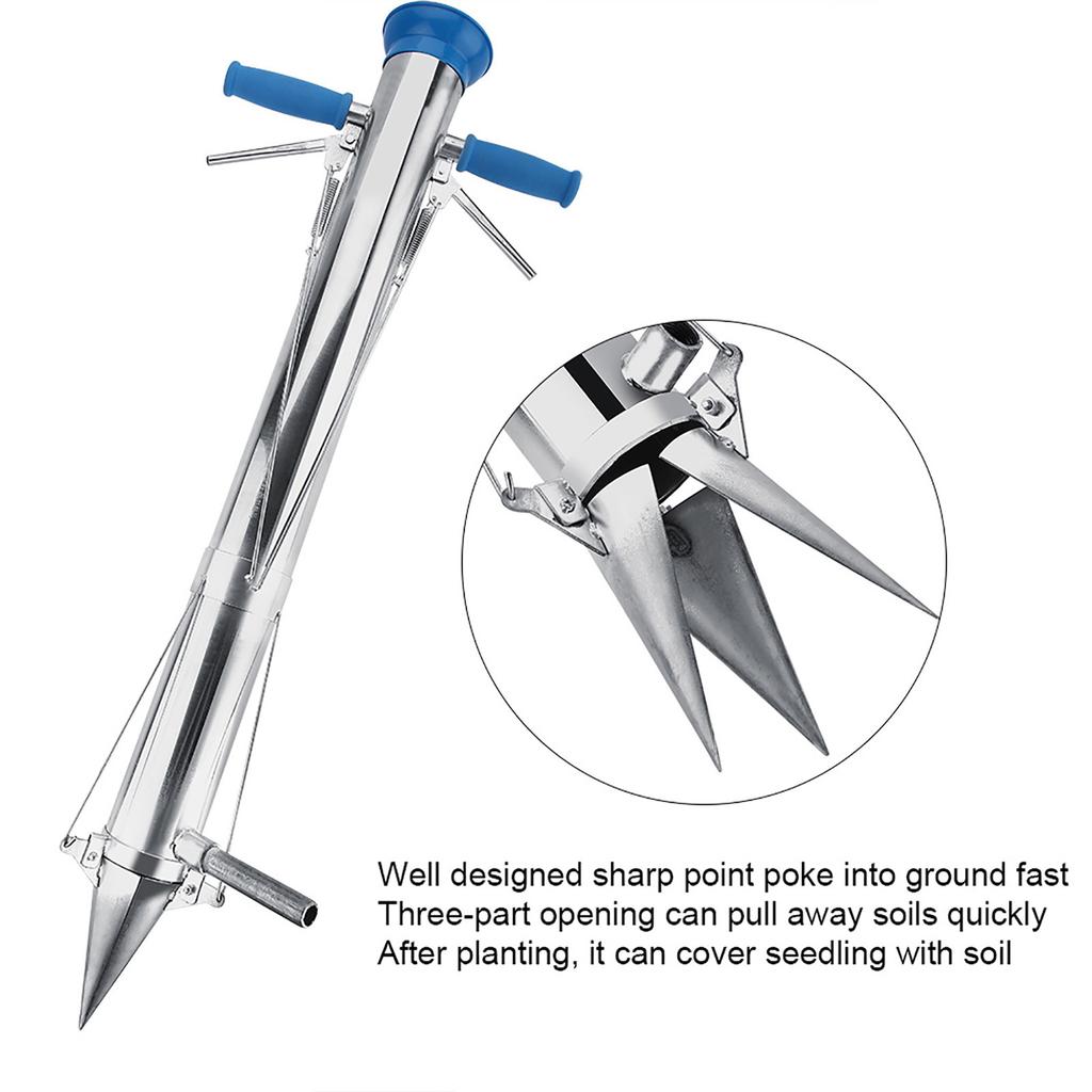 Seedling Planter Vegetable Young Plant Manual Transplanting Tool (Double Handle)