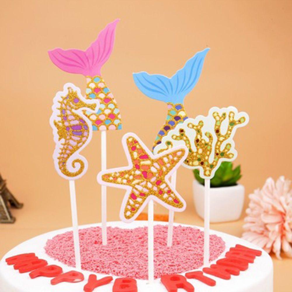 Coquillage Sirene Argent Etoile De Mer Biling Dessert Decoration Gateau Decoration 5pcs Set Acheter A Prix Bas Livraison Gratuite Avis Reels Avec Des Photos Joom