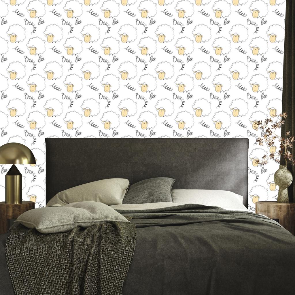 Cute Sheep Wallpaper for Living Room and Bedroom 50x1000