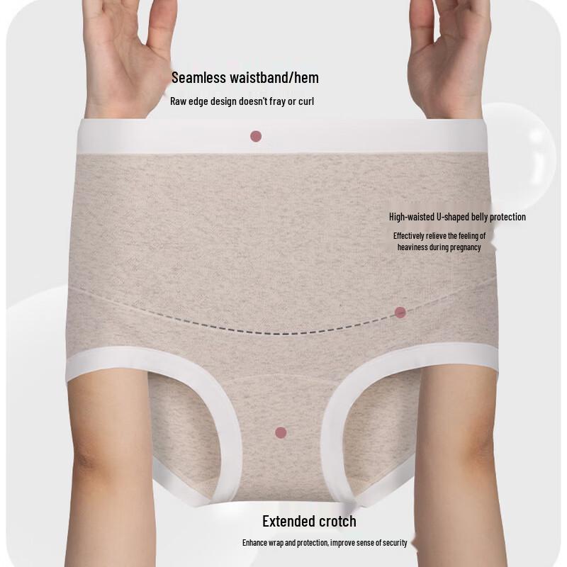 Women's High Waist Cotton Breathable Underwear 3-Pack