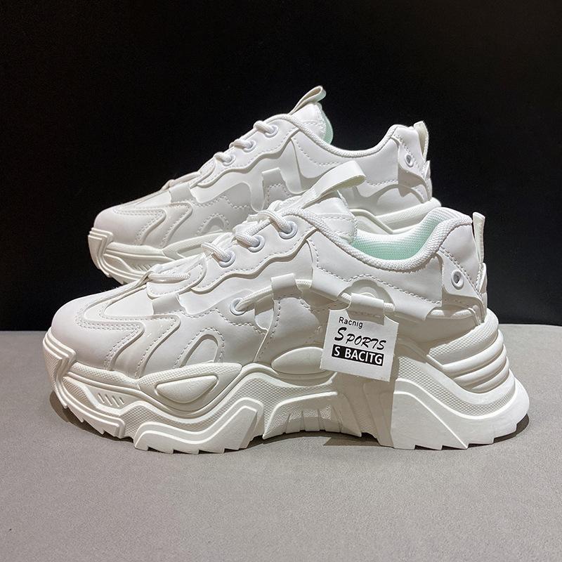 

2025 autumn and winter velvet dad shoes ins tide increase casual sports shoes women s platform versatile Korean version cotton shoes women s K-9 35