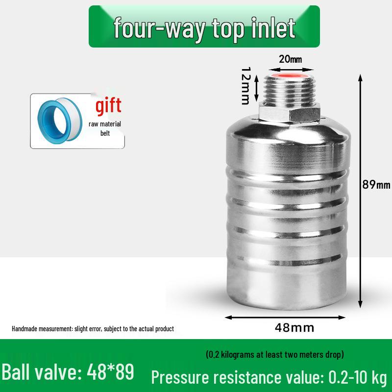 Автоматический поплавковый клапан из нержавеющей стали для контроля уровня воды