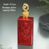 Luxury Dragon Pattern Embossed Glass Baijiu Gift Set - Crystal White Material Wine Bottle