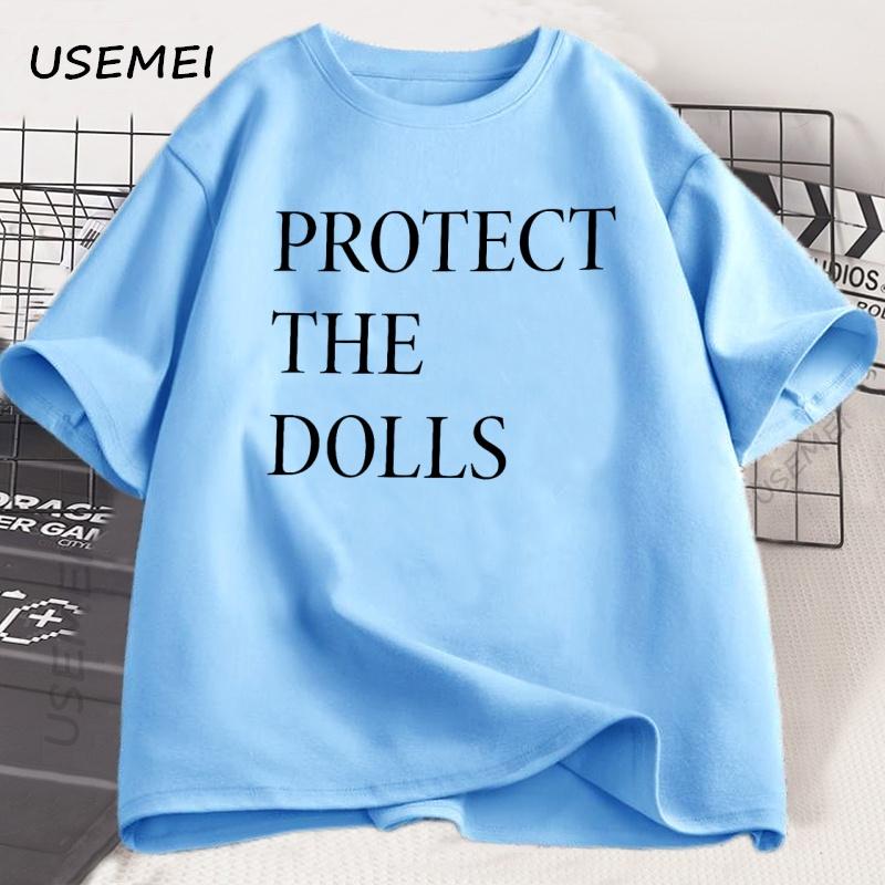 

Protect The Dolls T Shirt Men Women Print Cotton Tshirt Pride Human Rights T-shirt Loose Short Sleeve Comfortable Round Neck 4XL