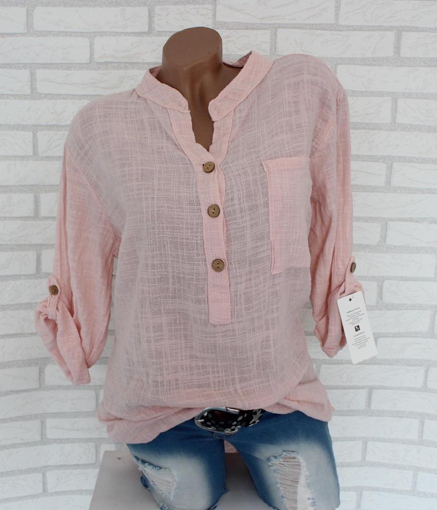 Summer Women's European & American Semi-Transparent Long-Sleeve Shirt