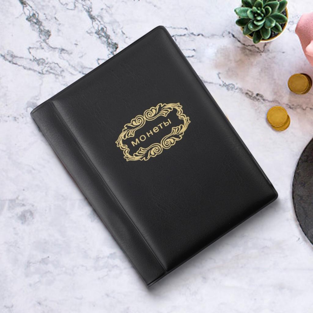 Medaille- en Token Display Album in Zwart PVC met 10 Voor Pagina's Beschikbaar