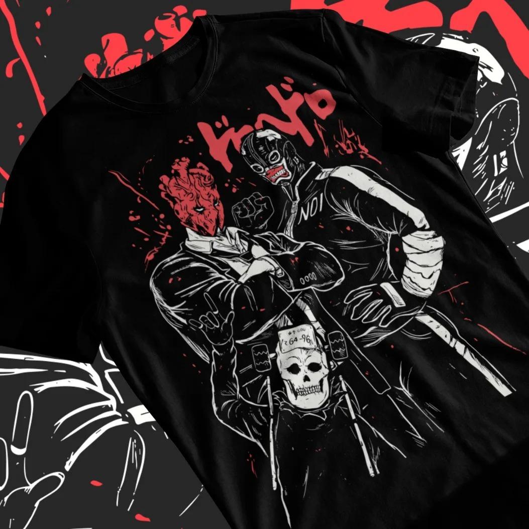 

Летняя мода 2026 Модная футболка Мужчины Женщины Винтажный топ Dorohedoro Ebisu Nikaido Kaiman Аниме Манга Унисекс Футболка Мягкая футболка 4XL