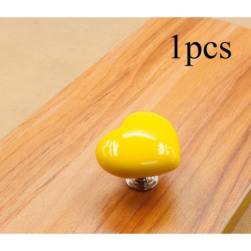 1 Stück Bunt Herzförmig Badezimmer Toilette Druckknopf Wassertank Drückassistent Schranktür Schubladengriff Küchenzubehör