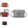 Stylish Mid-size Vintage Pu Leather Women's Bag With Hidden Zipper Pocket And Magnetic Buckle