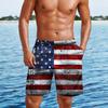 Men's Independence Day Print Casual Fashion Shorts Men's Printed Loose Breathable Shorts