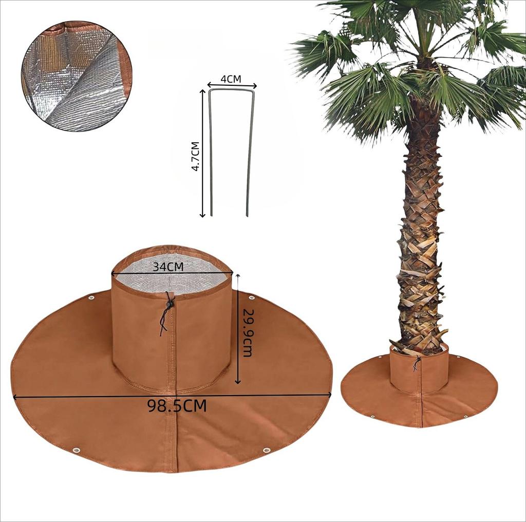 Borsa Copertura Isolante Protettore Radici Albero Tropicale Invernale con Coulisse
