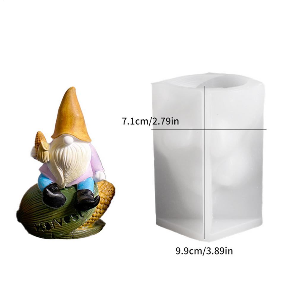 Christmas Silicone Molds Dwarf Mould Ornament Gnome Mold With Fall Elements For Holiday Table Centerpiece Fall Winter