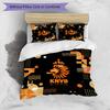 Netherlands Football Printed Bedding 3 Piece Set Cozy Breathable Bed Cover Set as Housewarming Holiday Gift