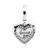 Heart Dog Double Dangle Charm 792647C01