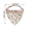 1Pieces Sweet Floral Headscarf Vintage Silk Fabric Triangle Bandanas Hair Scarfs Mountaineering Scarf Christmas Gifts