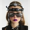 Trendy Unisex Studded Eyewear With Practical PC Frame And Metal Cool Rivets Eyeglasses For Casual Event And Travel