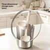 2 In 1 Stainless Steel Spoon Rest Lid Stand Anti-rust Non-slip Kitchen Countertop Organizer for Stove Side Utensil Storage