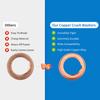 Pack of 10 Metal Crush Washers Fitment for Infiniti and For Nissan Cars