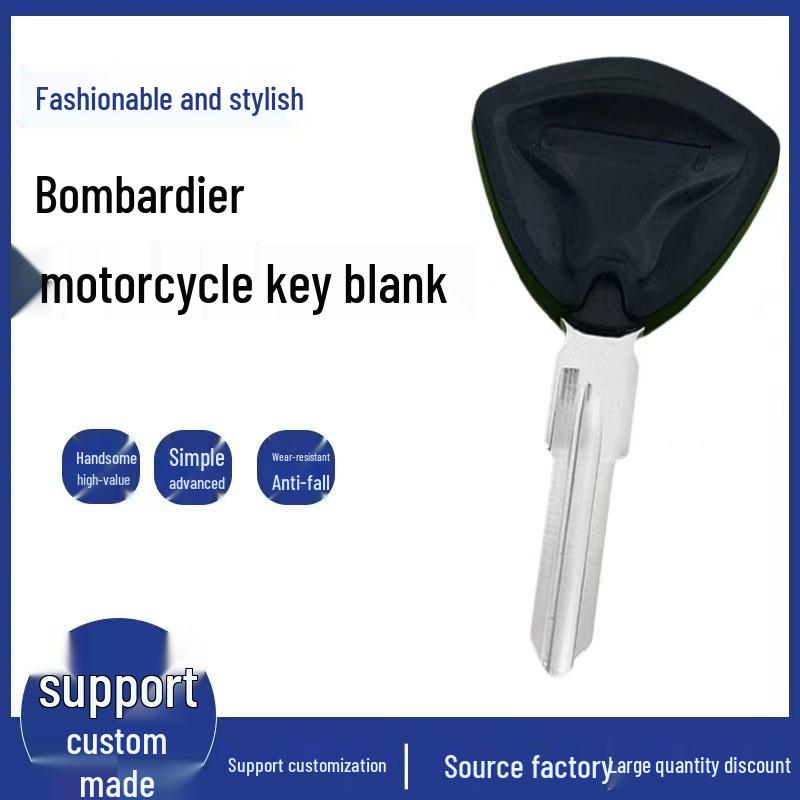

Bombardier Can-Am Spyder 1030 Key Blank/Handle for Three-Wheeled Motorcycle (Chippable) чёрный