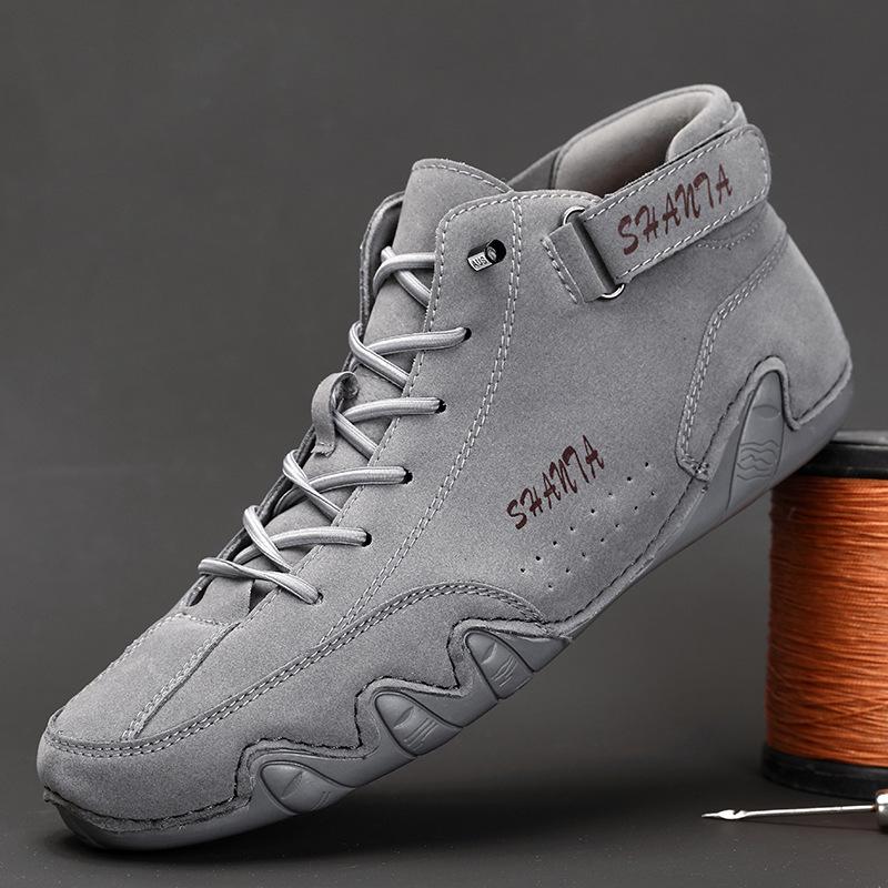 Ботинки Martin мужские большого размера повседневная обувь средней высоты для осенизимы 45 серый 2704₽