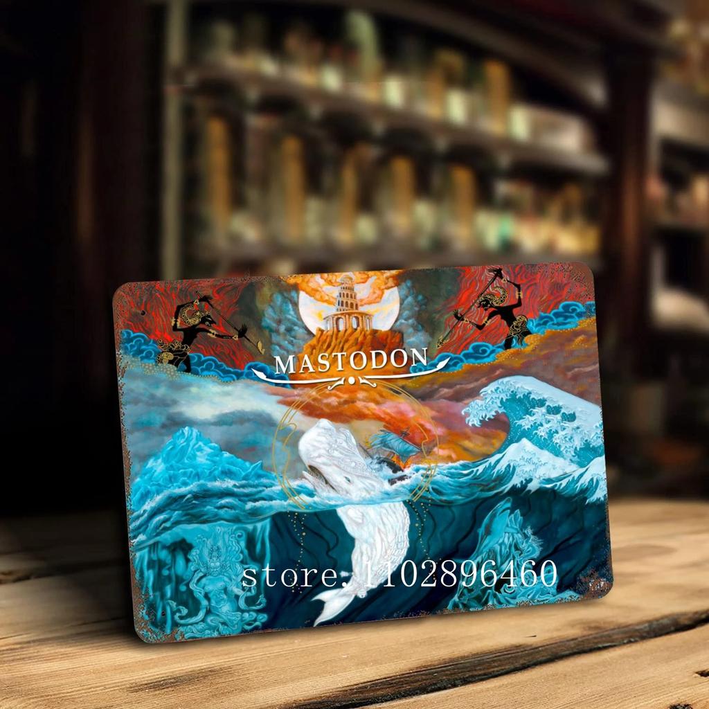 Mastodon Zpěvák Kovové Plakety a Znamení nástěnná dekorace Vintage Plechové Znamení Kapitán Kovový Plakát Dekor pro Bar Hospodu Klub Nástěnná Dekorace