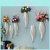 Creative Ceramic Goldfish Wall Vase For Stylish Living Room Wall Decor