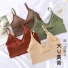 Big U beauty back chest wrap tube top breathable gathering no steel ring bra sports yoga sling vest underwear women