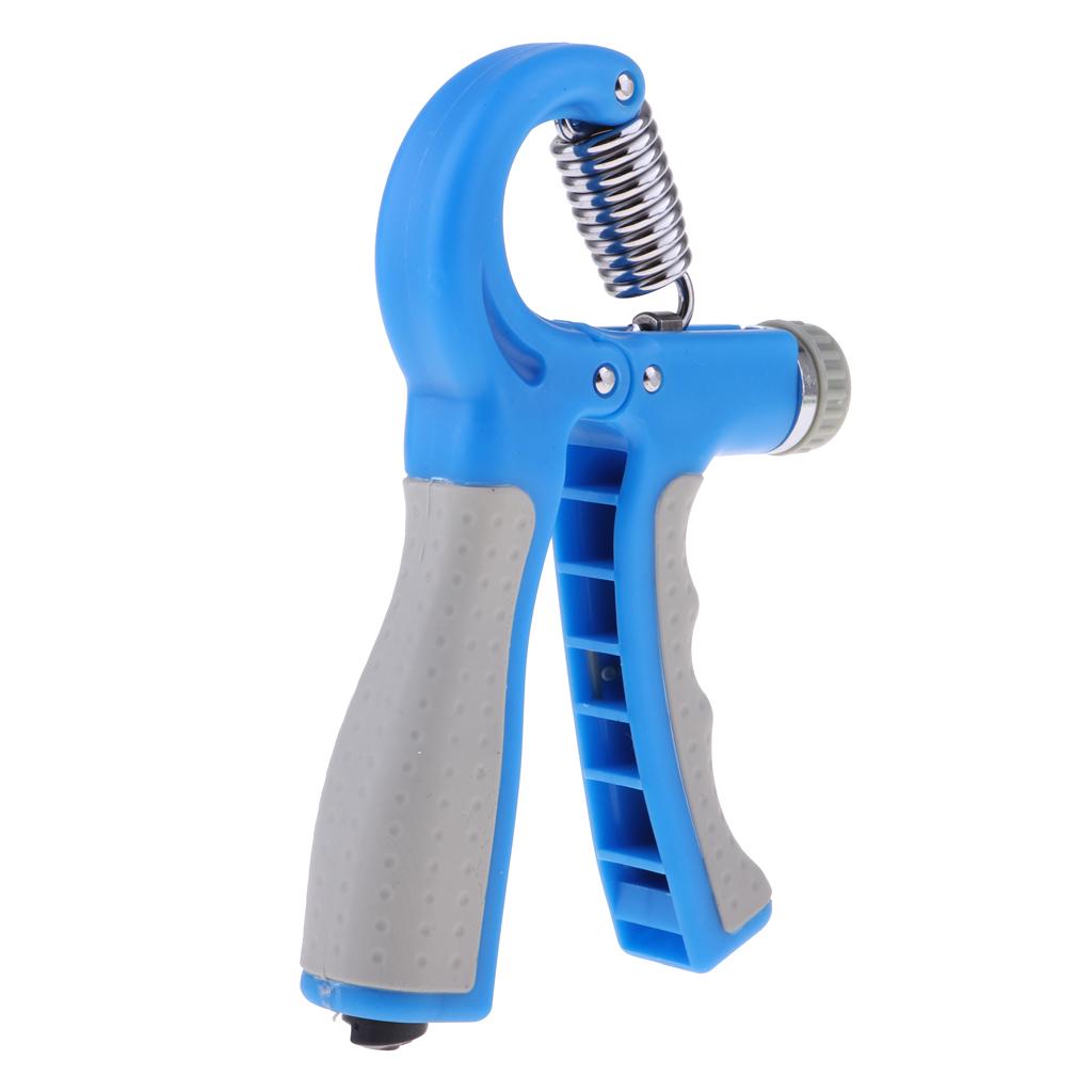 Buy Adjustable Hand Grip Strengthener Exerciser Forearm Gripper Blue at