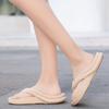Frühling Sommer Outdoor Einfarbig Strand Slip-on Hausschuhe frauen Große Größe Nicht-slip Indoor Badezimmer Flache Hausschuhe