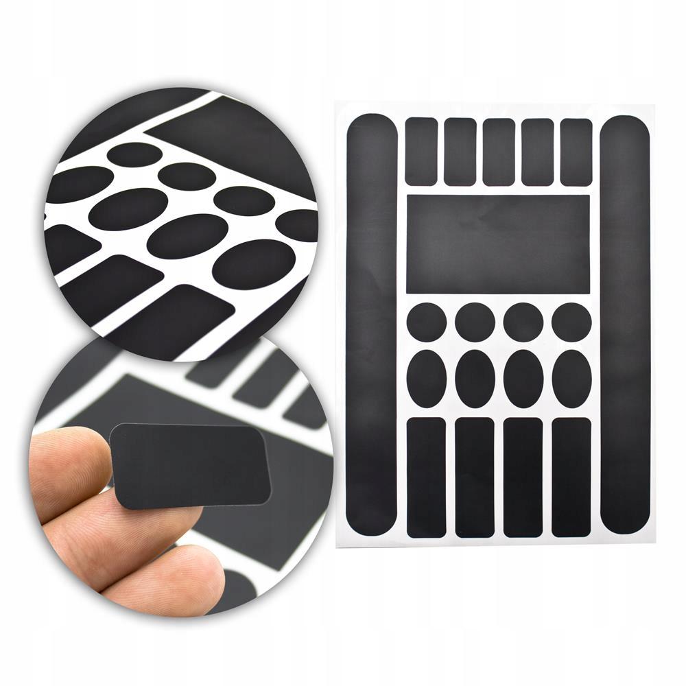 Protective Stickers For Frame Black Matte, 20 Pcs.