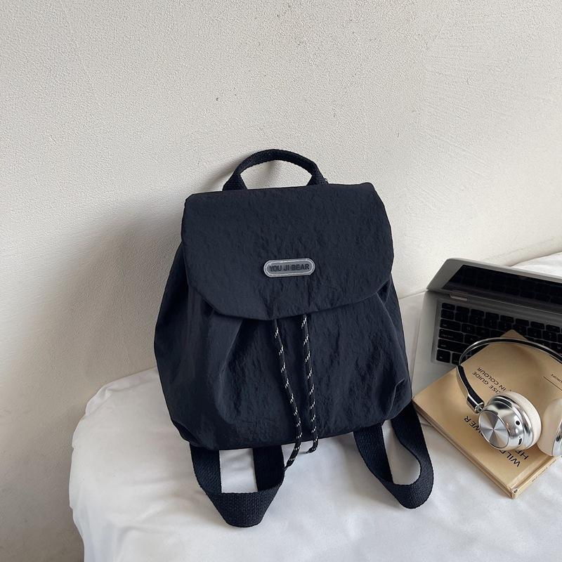 Schoolbag1011 New Fashion Small Backpack Casual Backpack Women's Large Capacity Commuter Work Bag Outdoor Travel Bag