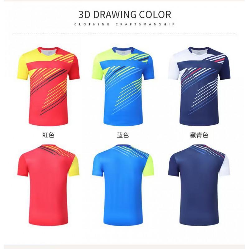 Sports Jerseys Men Women Short Sleeve Athletic Shirts Ideal Badminton Table Tennis Breathable Activewear