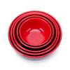 Japanese Style Melamine Bowls Black Red Salad Bowls New Food Containers  Tableware