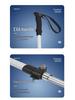 Ultra-Light Aluminum Telescopic Walking Poles - Adjustable 4-Section Folding Trekking Sticks for Hiking