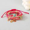 European American Fashion Bohemian Layered Beaded Bracelets Elastic Ethnic Bracelets for Women Female Bangle Bracelet
