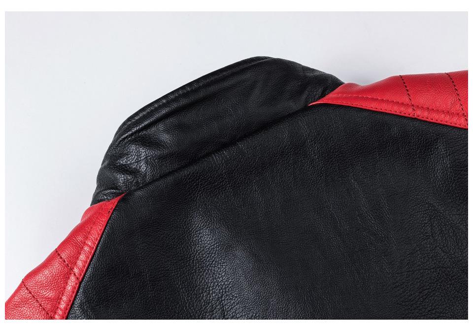 Men's 2026 Retro Patchwork Leather Biker Jacket - Autumn/Winter Stand Collar Fashion