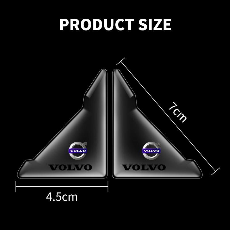 2PCS Transparent Car Door Corner Protector Covers Edge Guard Anti-Collision Scratch For Volvo Rdesign AWD C30 C70 S40 S60 S70