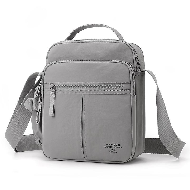 

Multi Layers Design Men Shoulder Bag Oxford Crossbody Bags For Men Fashion Men s Messenger Bag With Bottle Pocket 22cmX27cmX11cm
