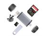 Multifunctional 6-in-1 Type-C OTG Card Reader, SD/TF/USB, Black